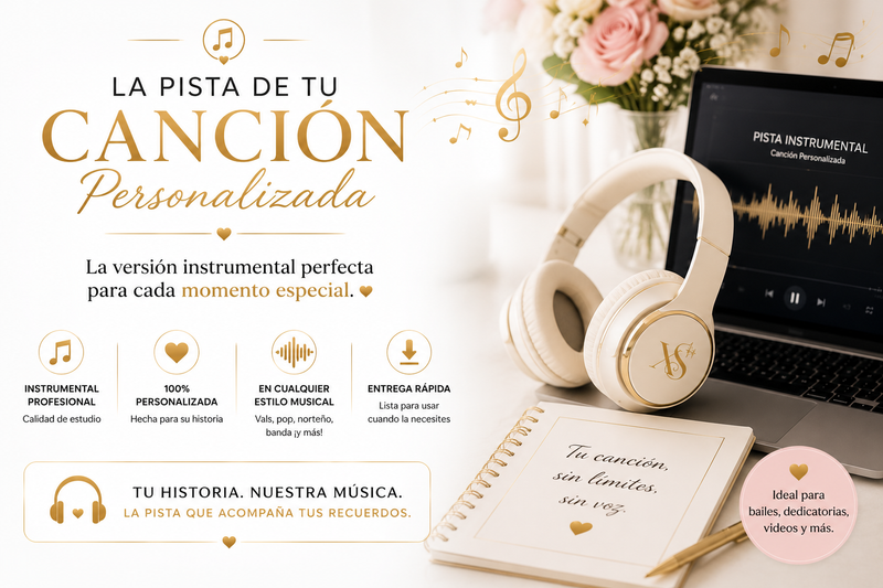 PISTA (INSTRUMENTAL) DE TU CANCIÓN PERSONALIZSADA